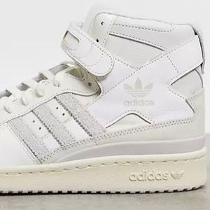 AdidasOriginals Forum 84 hi top sneakers in white